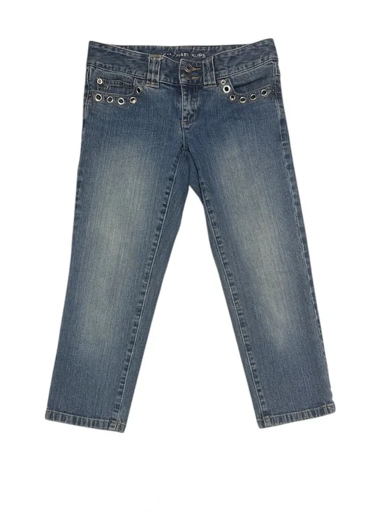 Vintage Y2K Michael Kors Capri Jeans Medium Wash with Silver Metal Details