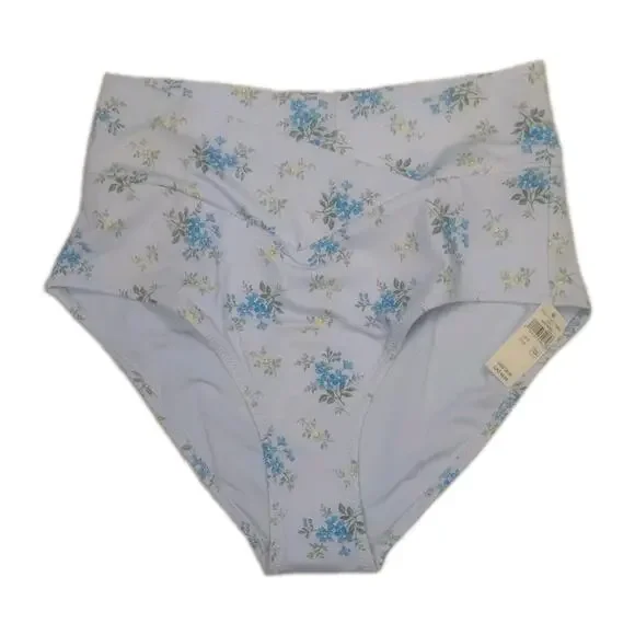 New Aerie High-Waisted Floral Print Swim Bottoms Women's Size S Bathing Suit