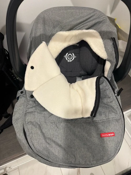 Skip Hop Grey Infant Car Seat Cover