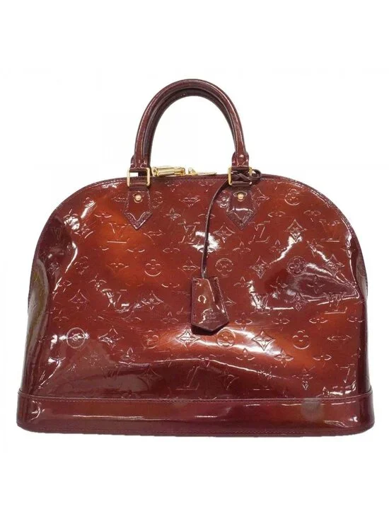 Louis Vuitton Handbag Vernis Alma GM Rouge Fauvist