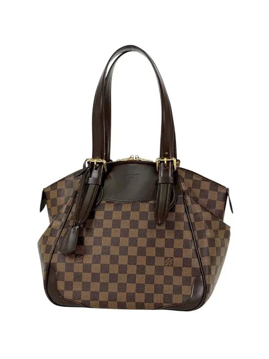 Louis Vuitton Verona MM Tote Shoulder Bag Damier Brown