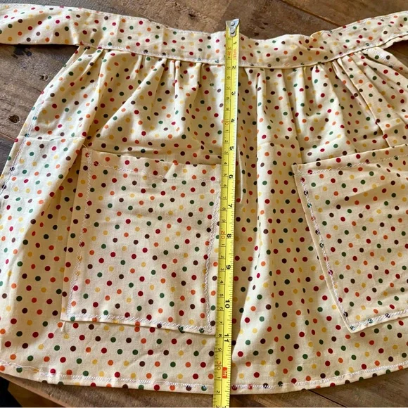 Kids Polka Dot Cream Apron