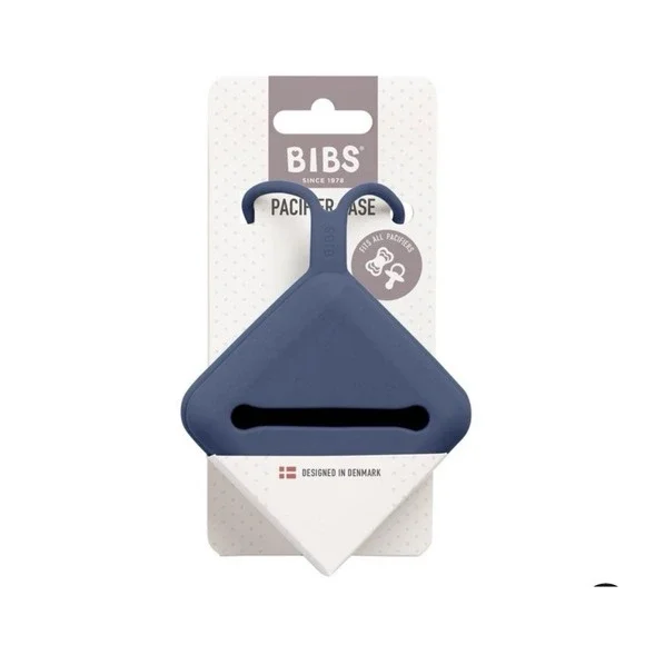 BIBS Silicone Premium Pacifier Case - Fits All Pacifiers-BPA Free - Blue