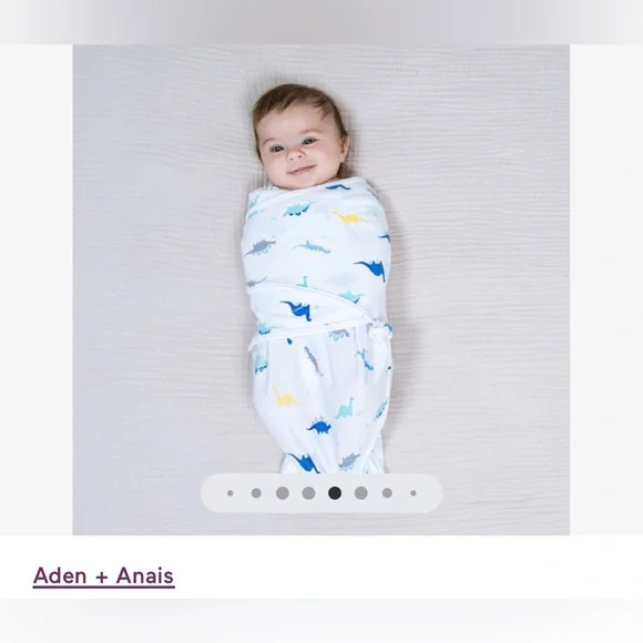aden + anais cotton wrap swaddles 0-3 months