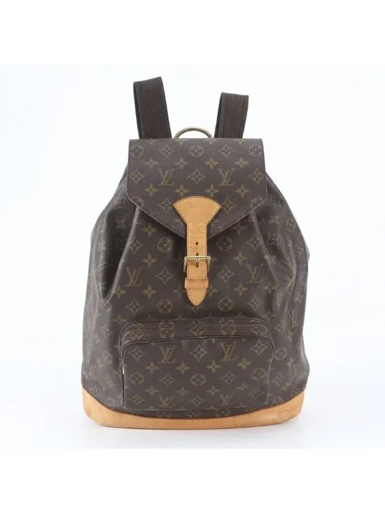Louis Vuitton Monogram Montsouris GM Leather Backpack
