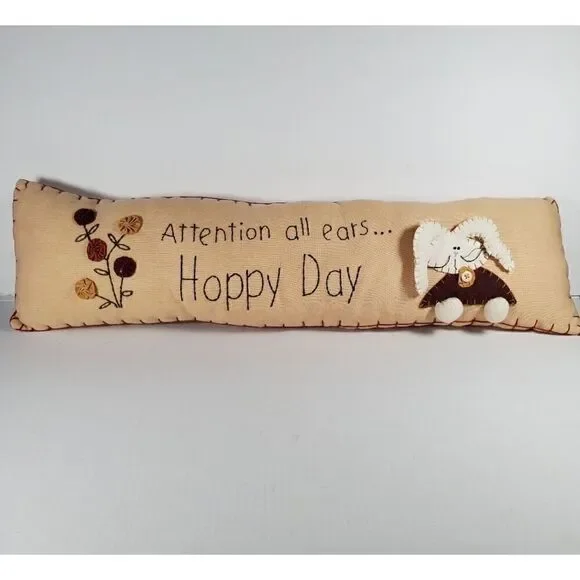 Happy Day Pillow Bunny 2 ft long 7