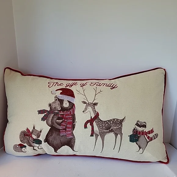 Rachel Ashwell  The Prairie Woodland Creatures Christmas Pillow