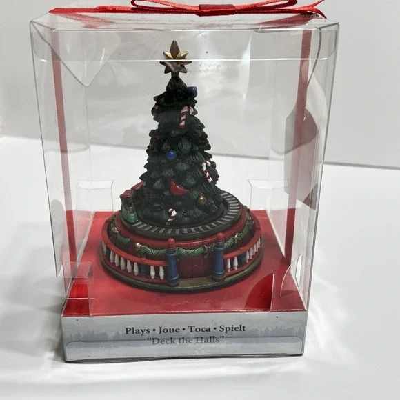 Mr. Christmas Animated Musical Tree Music Deck The Halls Wind Up