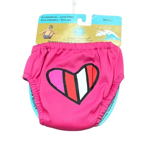 Charlie Banana Heart Design Pink Diaper