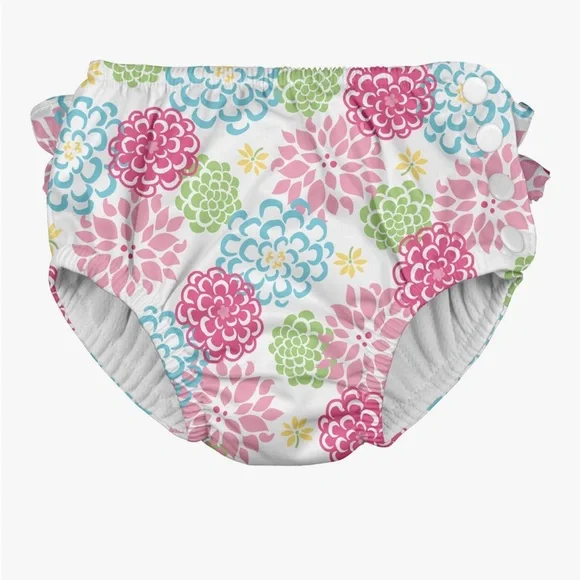Colorful Floral Swim Diaper for Kids