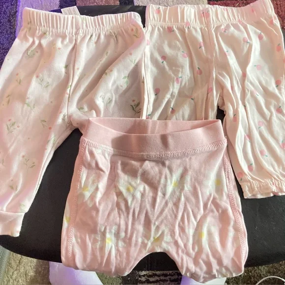 Three pairs of baby pants 0-3 months