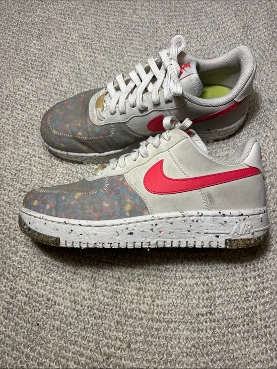 Nike Air Force 1 Crater 'Siren Red/Summit White Womens