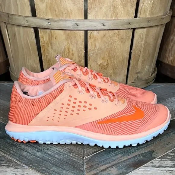 Nike FS Lite Run 2 Premium Sunset Glow Orange 704881-800 Running Shoes Womens 6