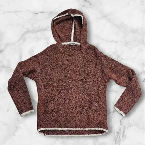 Prana XS Shine On Hoodie Brown Chai