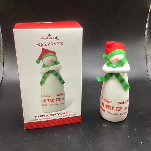 Hallmark Keepsake Ornament 2014 Limited Edition‎ Merry Wishes Snowman