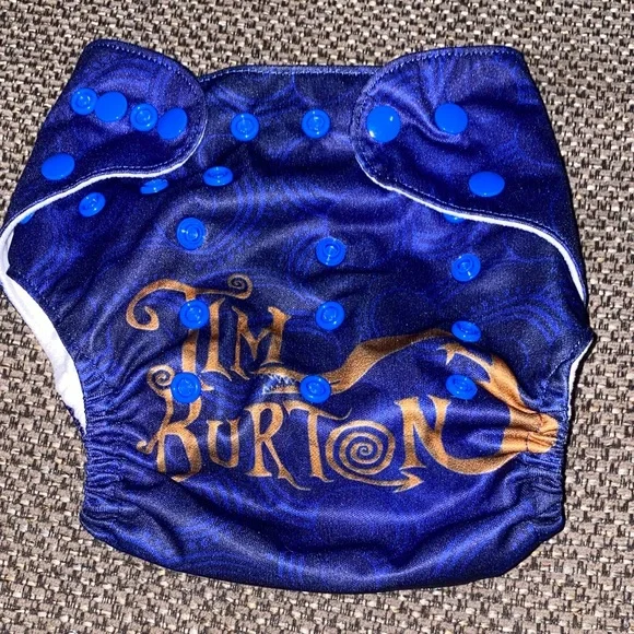 Burton Navy and Gold Diaper Cover