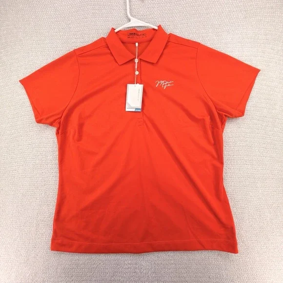 NEW Nike Golf Michael Jordan Signature Polo Womens XXL Orange Dri-FIT 394665