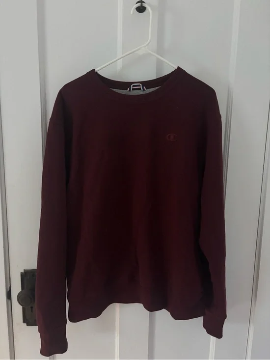 Champion Men's Crewneck Sweatshirt - Burgundy Wine