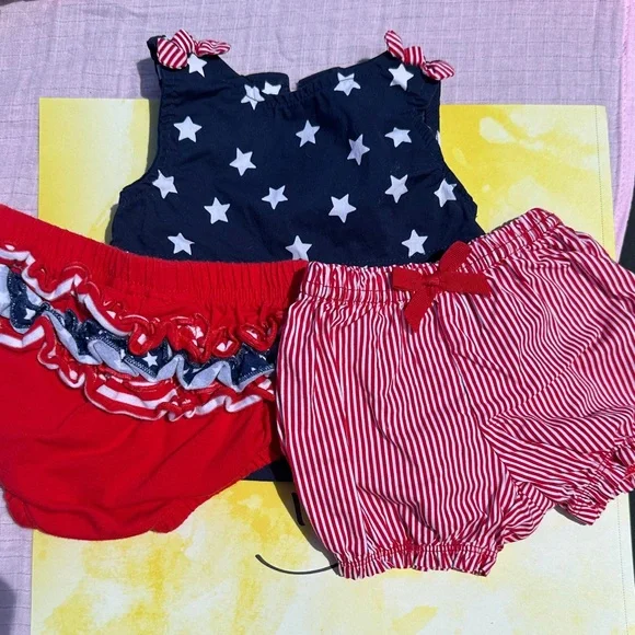 Kids Starry Night and Stripes Outfit Set