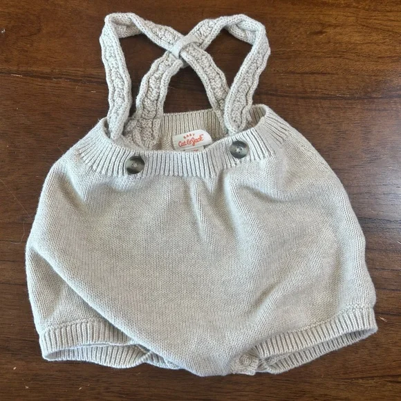 Cat & Jack Tan Knit Diaper Cover