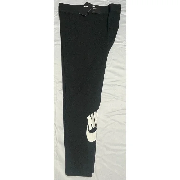 NIKE Women's High Waisted Leg A See Graphic Tights Black White BV0285 010‎ 1X