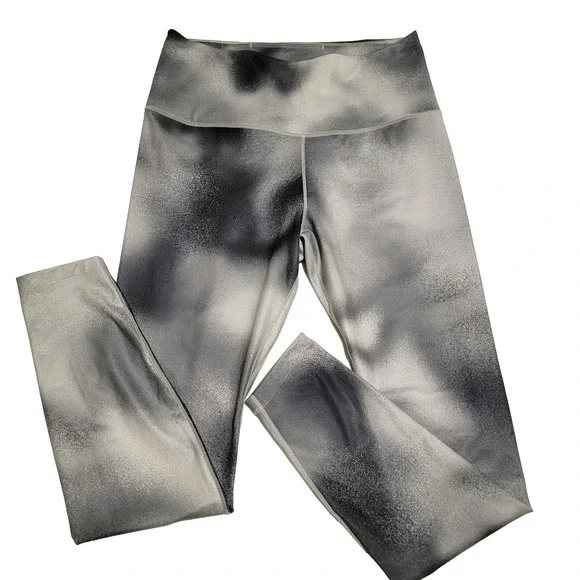 Nike Leggings Womens L Swoosh‎ Compression Cloud Grey High Waisted Athletic Wear
