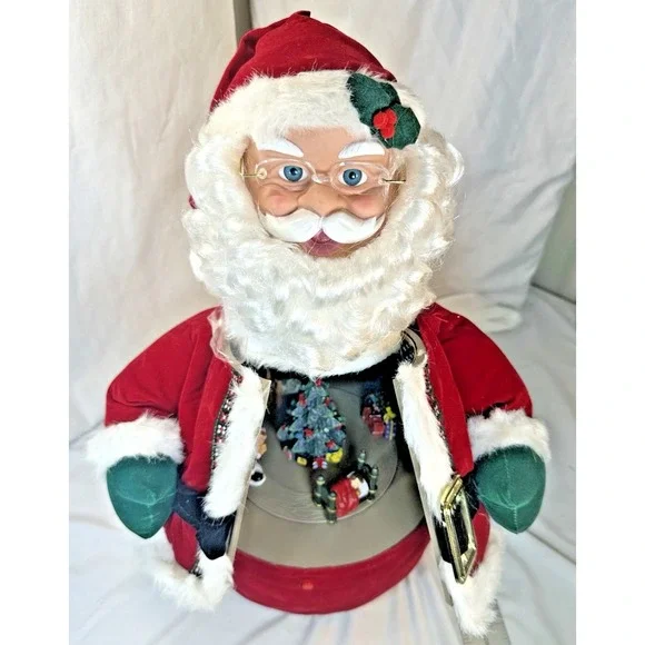 Vintage Twas The Night Before Christmas Animated Santa See Pictures