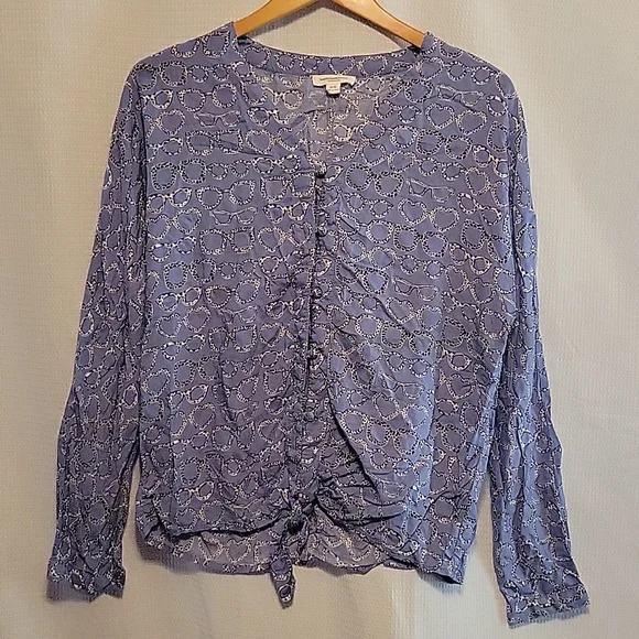 BeachLunchLounge Eyeglass Button Down Blouse