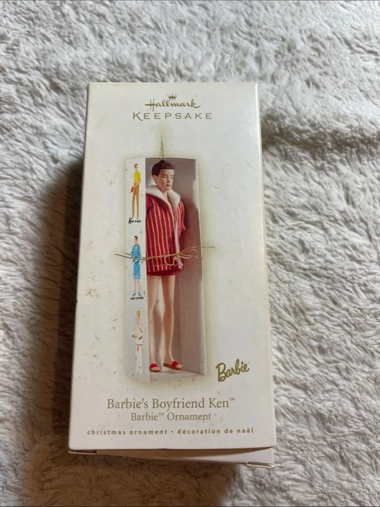 Hallmark barbie’s boyfriend Ken Ornament in Red and White Outfit