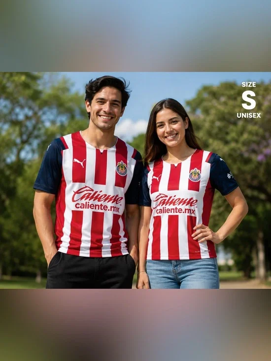 PUMA Chivas Guadalajara Home Soccer Jersey Size S Unisex Original Made in Mexico
