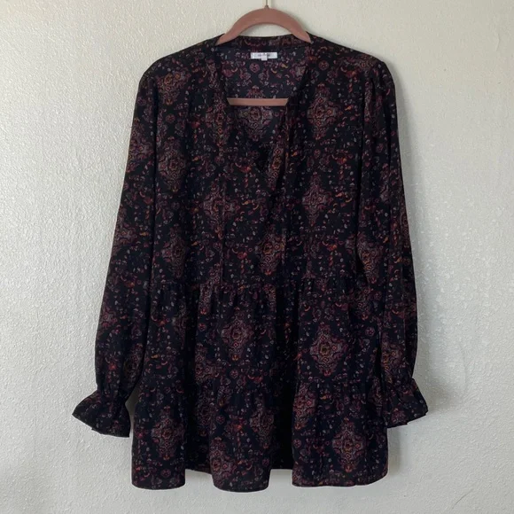 Maurices Tiered Boho Peasant Blouse, 1X