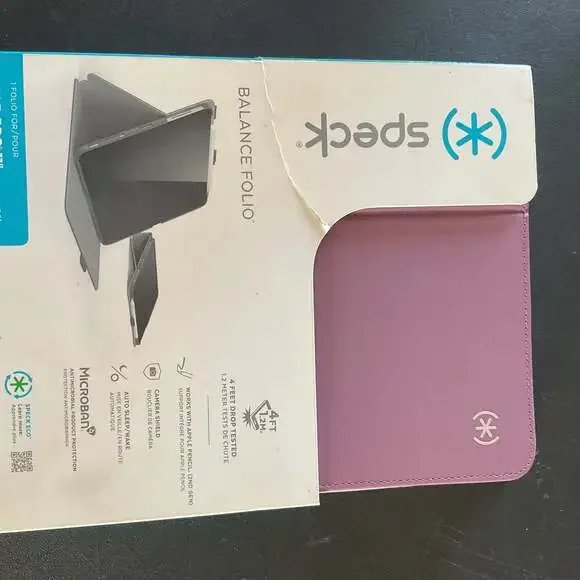 Speck Balance Folio iPad Case - Purple - 4ft Drop Protection & Camera Shield