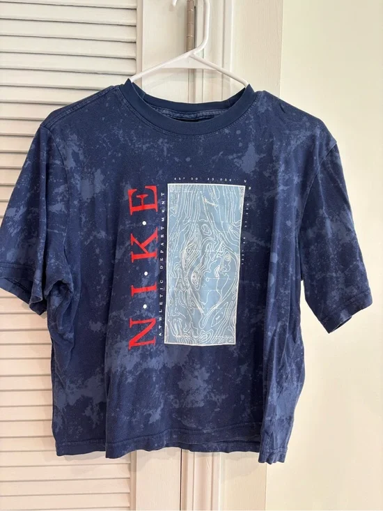Nike Blue Graphic Crewneck Tee