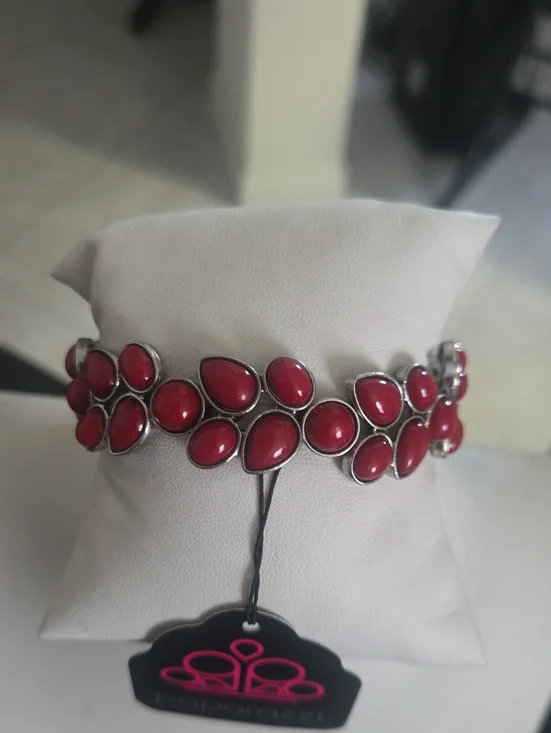 Paparazzi Dark Red Stretch Bracelet NWT
