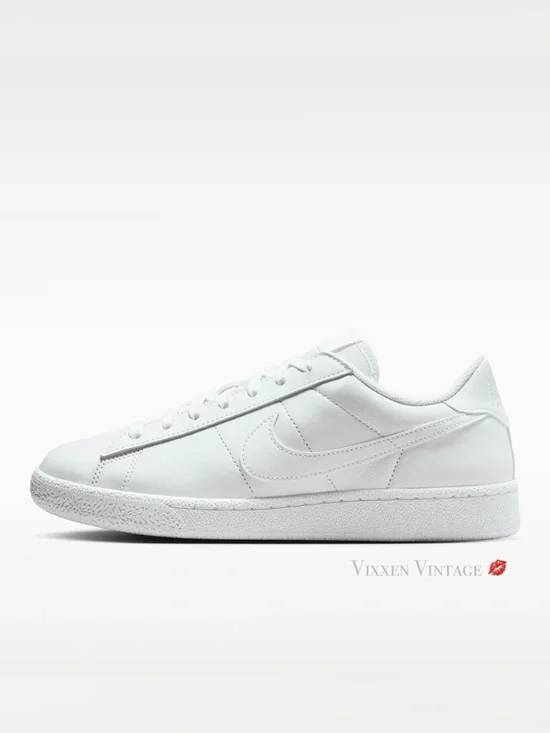 NIKE '312498-129 WOMEN'S TENNIS CLASSIC SHOE' IN WHITE/WHITE