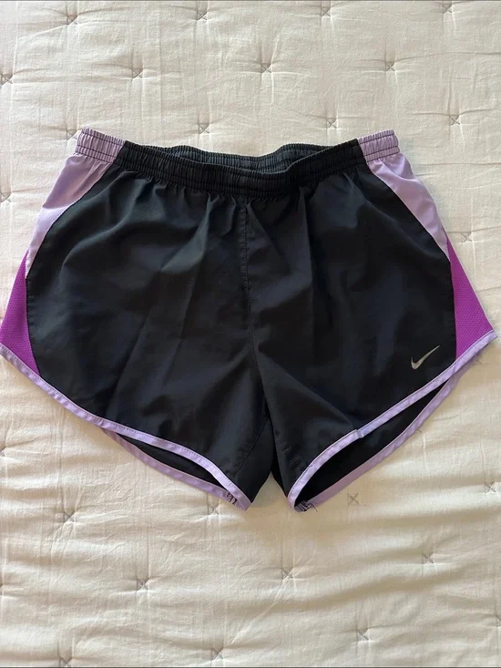 Nike Women’s Black and Lavender Athletic Shorts