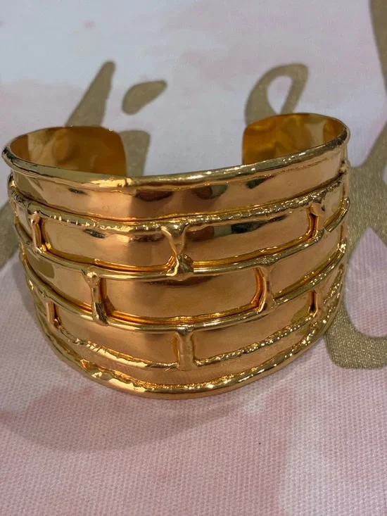 Gold-Tone Women’s Statement Cuff Bracelet