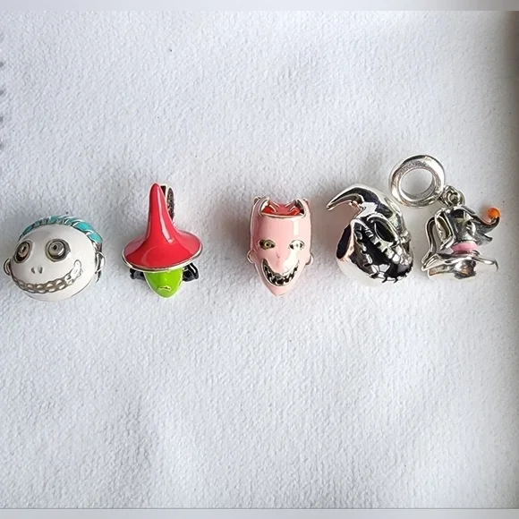 New Disney the Nightmare Before Christmas sterling silver charm set for Pandora