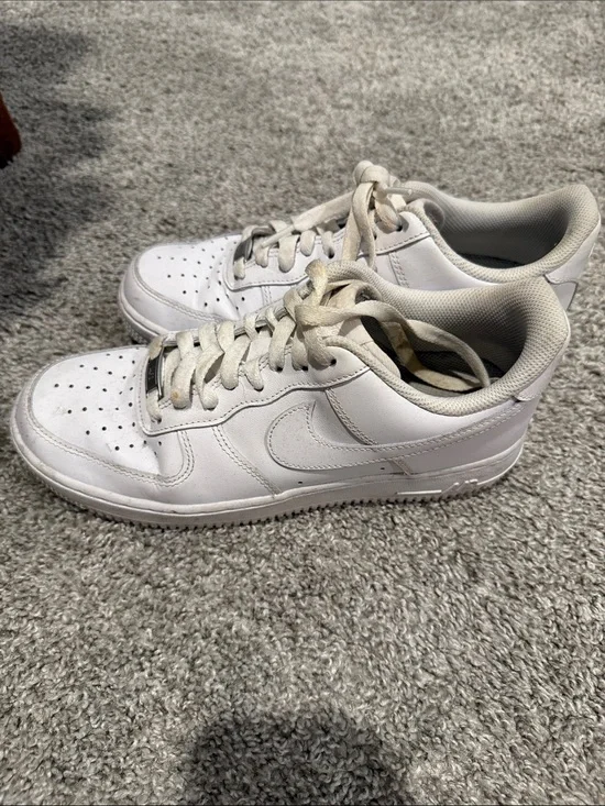 Nike White Leather Athletic Sneakers