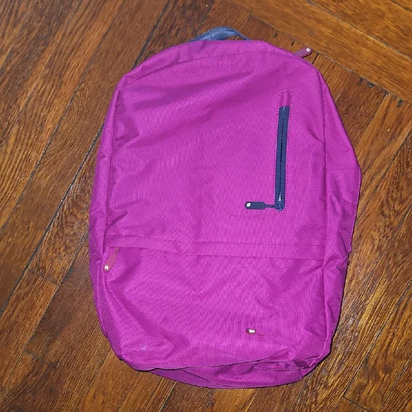 Incase Gray Backpack with Pink Trim
