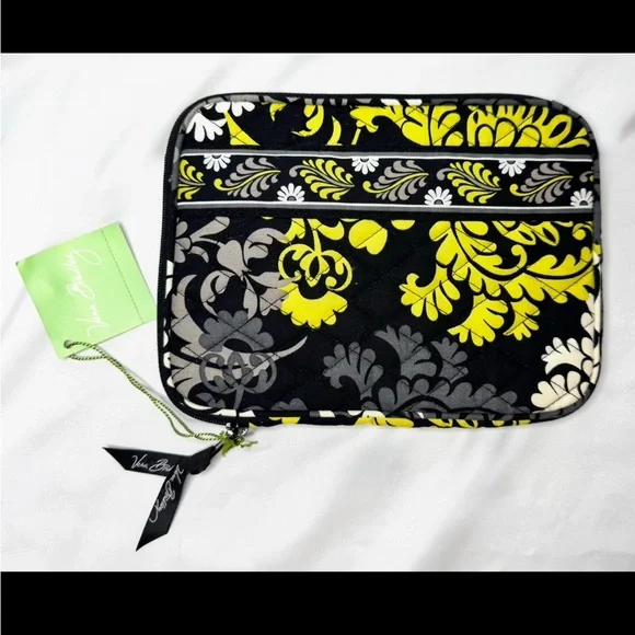 Vera Bradley Black, Yellow, and White Floral tablet case