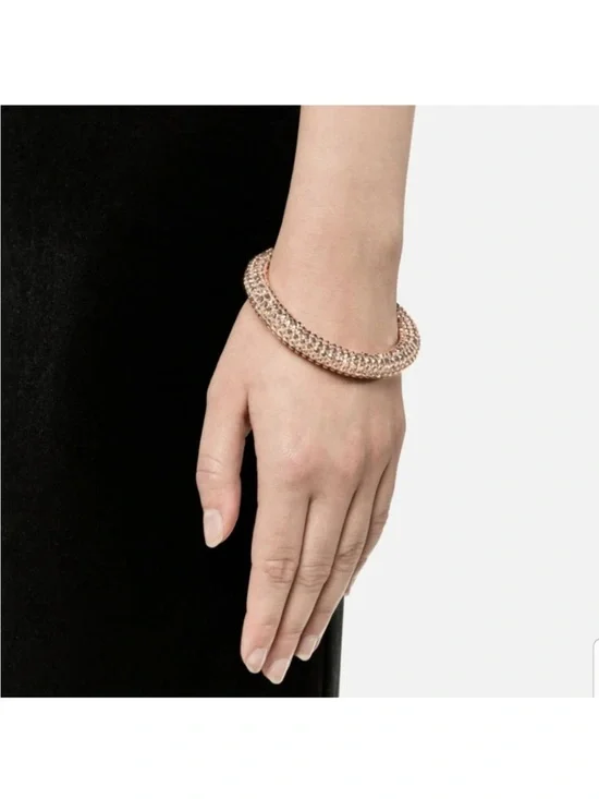 Atelier Swarovski by Christopher Kane Single Bolster Bracelet Champagne Gold