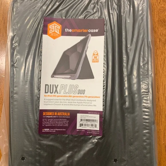 Dux Plus Duo Tablet Case For iPad 9/8/7 - Black