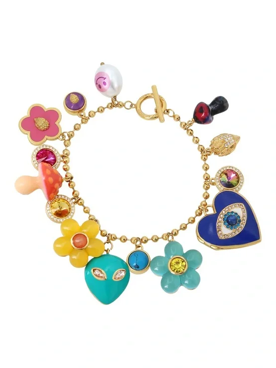 Kurt Geiger - Colorful Multicharm Bracelet