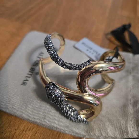 Alexis Bittar Gold and Silver Snake Bracelet