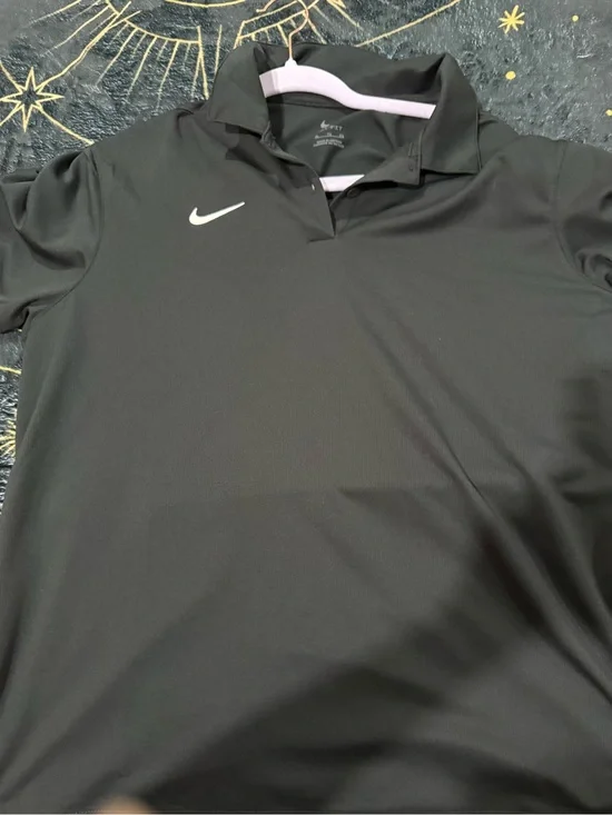 Nike dri fit collared shirt black size XL