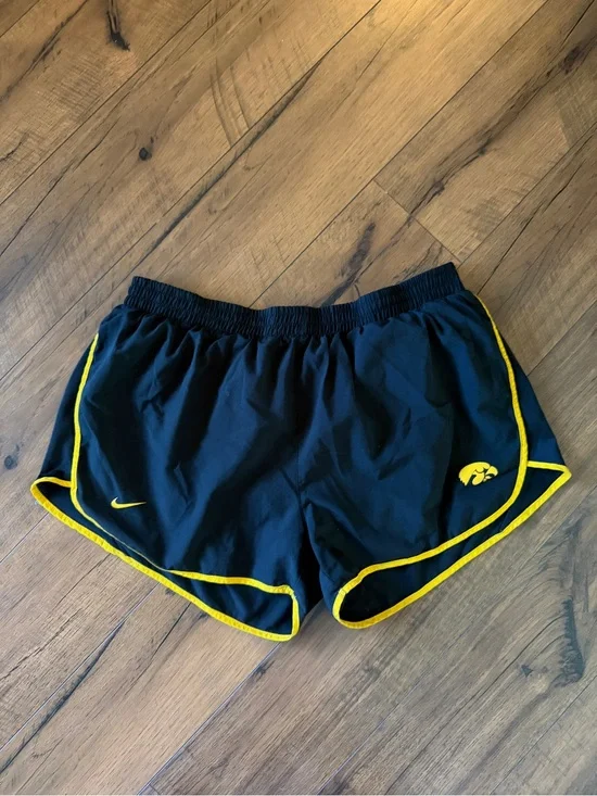 Nike Iowa Hawkeyes Black Running Shorts