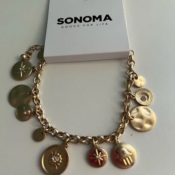 Sonoma Goods for Life Gold Tone Celestial Charm Bracelet
