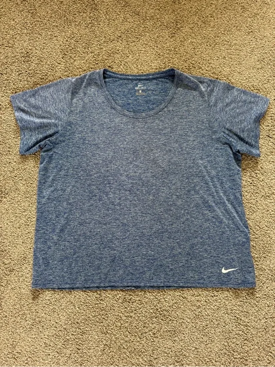 Nike Heather Blue Performance Tee