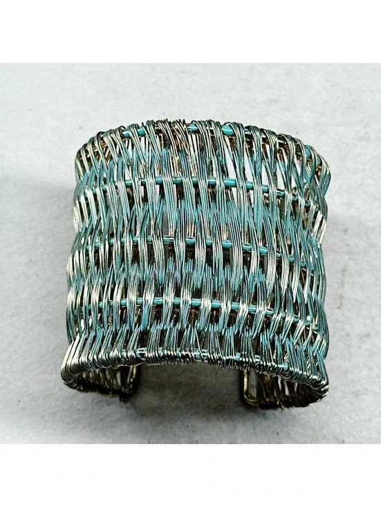 87a. Bronze Woven Boho Cuff
